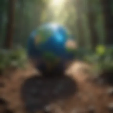 A colorful infographic showcasing Earth Day history