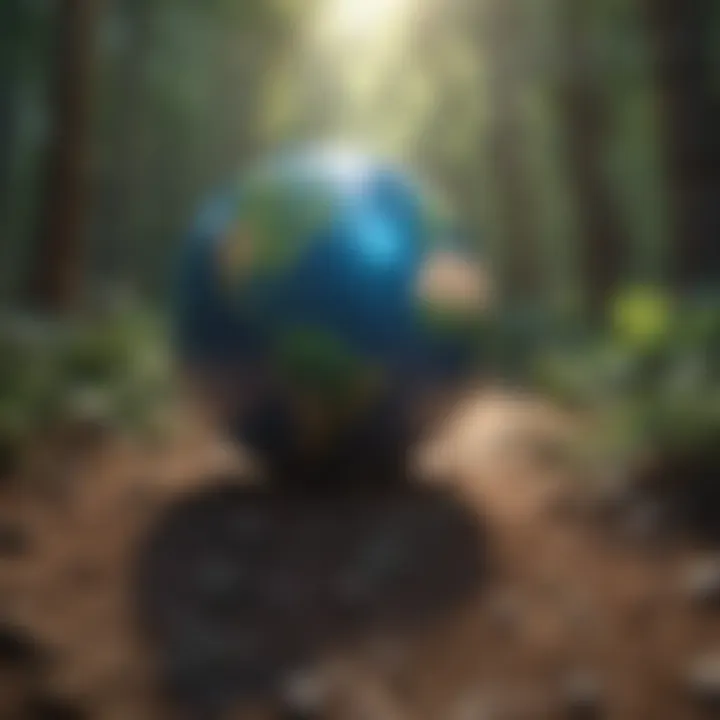 A colorful infographic showcasing Earth Day history