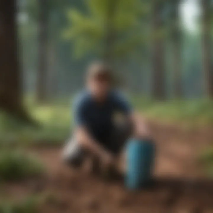 A vibrant Earth Day celebration with children planting trees