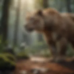 A majestic endangered species in its natural habitat