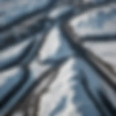 Aerial view of Iceland's stunning glacier landscapes