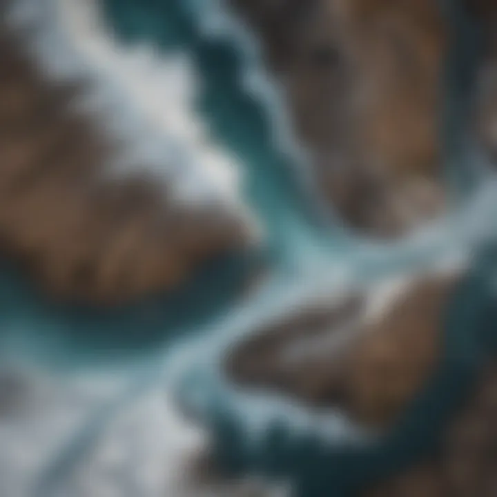 Map highlighting the locations of major glaciers in Iceland