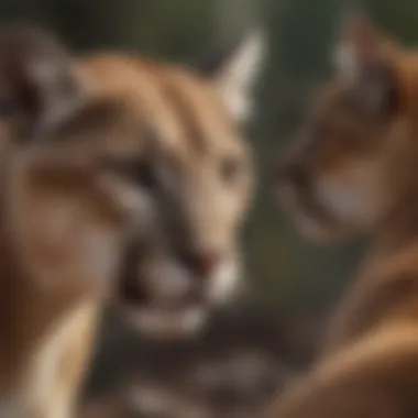 Sexual Dimorphism in Mountain Lions Mountain lion demonstrating sexual dimorphism