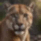 Mountain lion in its natural habitat