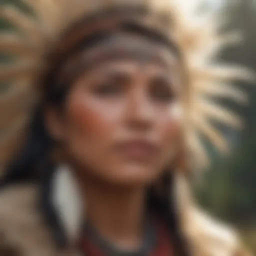 A traditional ceremonial gathering showcasing indigenous artistry.