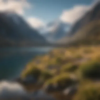 Breathtaking Natural Beauty of New Zealand Stunning landscape of New Zealand's mountains and lakes