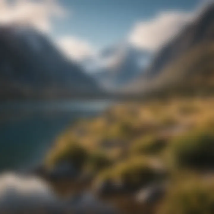 Breathtaking Natural Beauty of New Zealand Stunning landscape of New Zealand's mountains and lakes