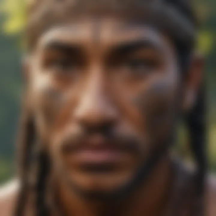 Vibrant indigenous Maori culture and traditional carvings
