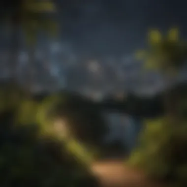Stunning skyline of Panama City with lush greenery in the foreground