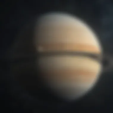 A detailed illustration of Saturn's atmospheric layers
