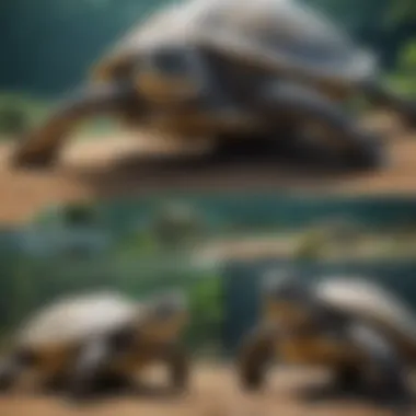 Evolution of Sea Turtles Infographic depicting the evolutionary history of sea turtles