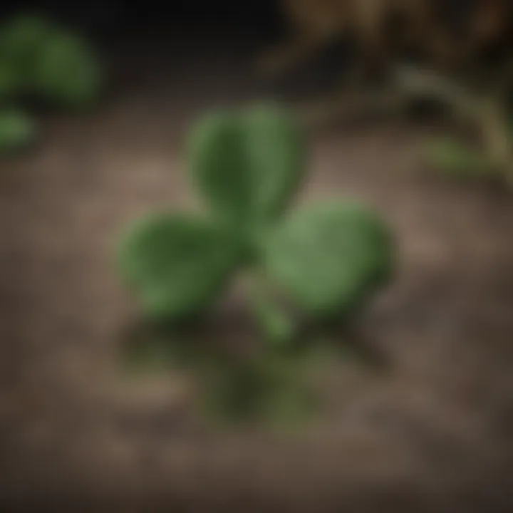 Traditional Irish symbols such as the shamrock and Celtic knots.