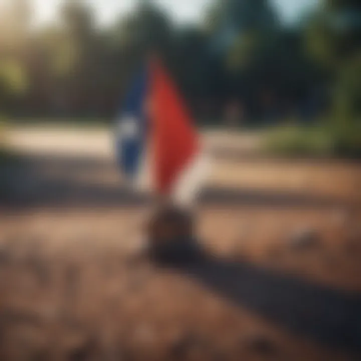 Texas flag displayed at a cultural event highlighting state pride