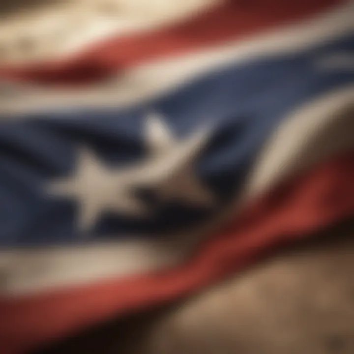 Symbolic representation of the Texas flag's elements and their meanings