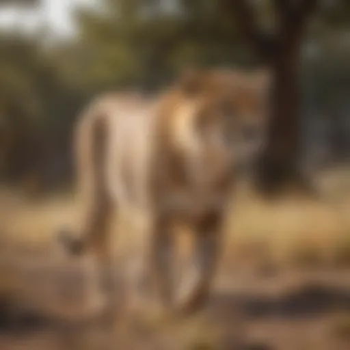 Cheetah in its natural habitat showcasing its agility and grace.