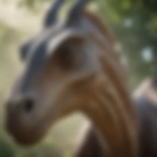 A detailed anatomical illustration of the Brachiosaurus showcasing its long neck and massive body.