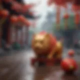 Symbolic decorations for Chinese New Year celebrations