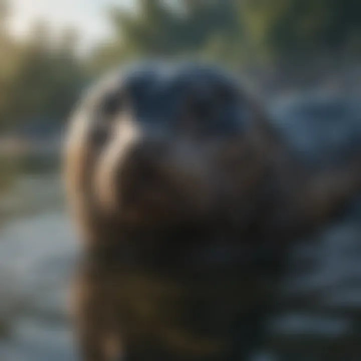 Polluted water affecting aquatic life