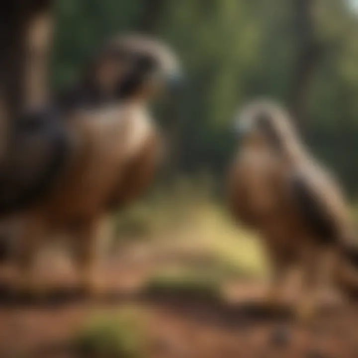 Diverse Prey Species Diverse prey species commonly hunted by falcons.