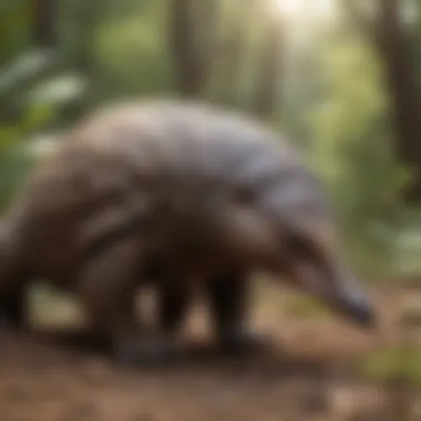 Pangolin foraging in the wild