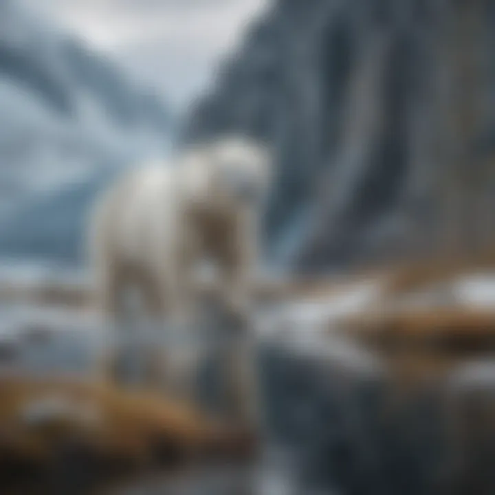 Arctic ecosystem showcasing the polar bear's habitat