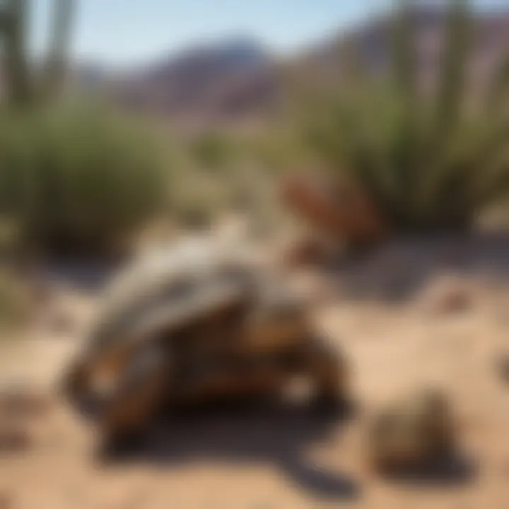 Diverse array of plants constituting the diet of desert tortoises