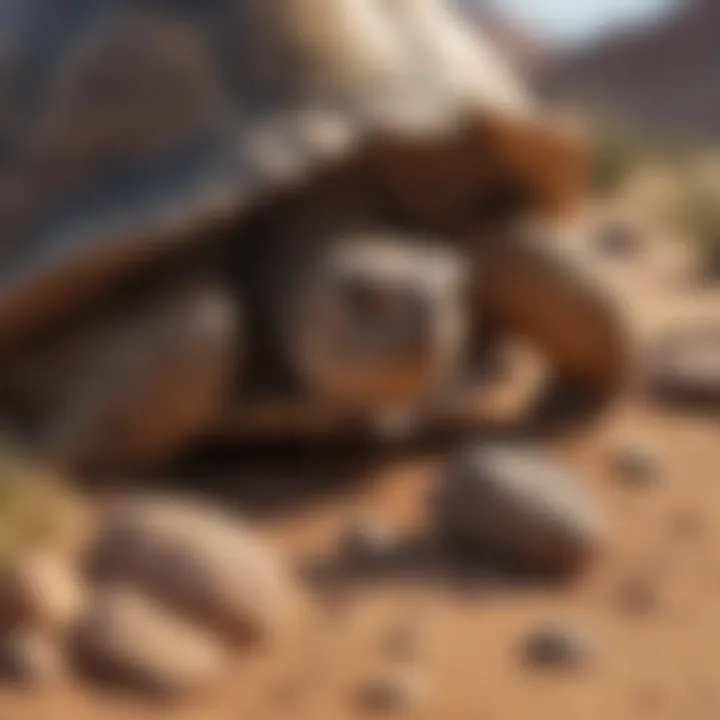 Infographic showing nutritional needs of desert tortoises