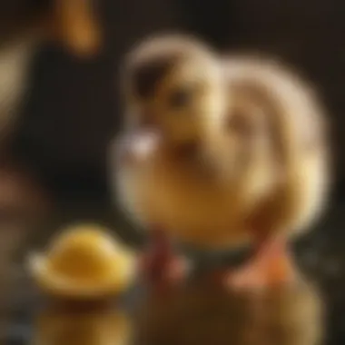 Key Nutrients for Duckling Growth Close-up of duckling nutrition essentials