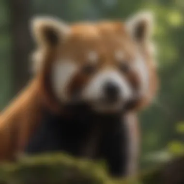 Volunteers engaging in a conservation project aimed at protecting red pandas