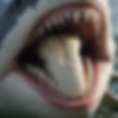 Impressive Teeth of the Great White Shark Close-up of great white shark's teeth