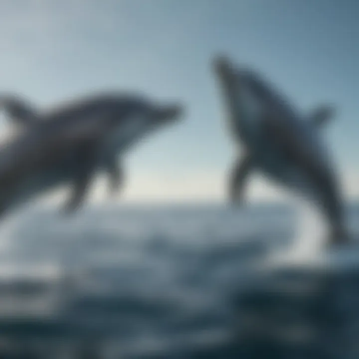 Bottlenose Dolphins in Their Element Bottlenose dolphins swimming in their natural habitat