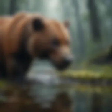 Visual representation of biodiversity loss due to pollution