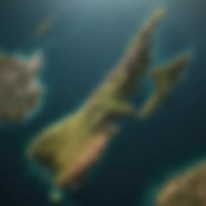 Map highlighting New Zealand's geographical position