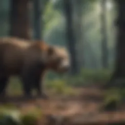 Vast deforested area showcasing habitat destruction