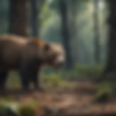 Vast deforested area showcasing habitat destruction