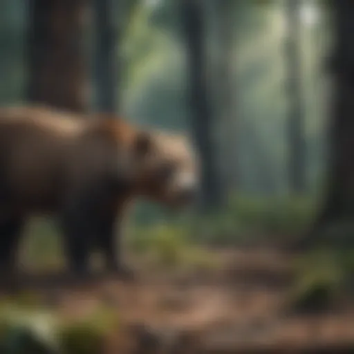 Vast deforested area showcasing habitat destruction