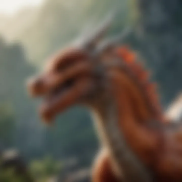 Dragon embodying power and auspiciousness