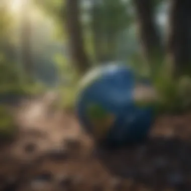 A timeline showcasing the history of Earth Day