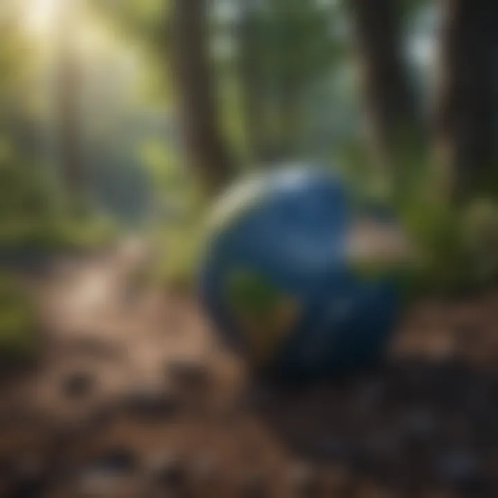 A timeline showcasing the history of Earth Day