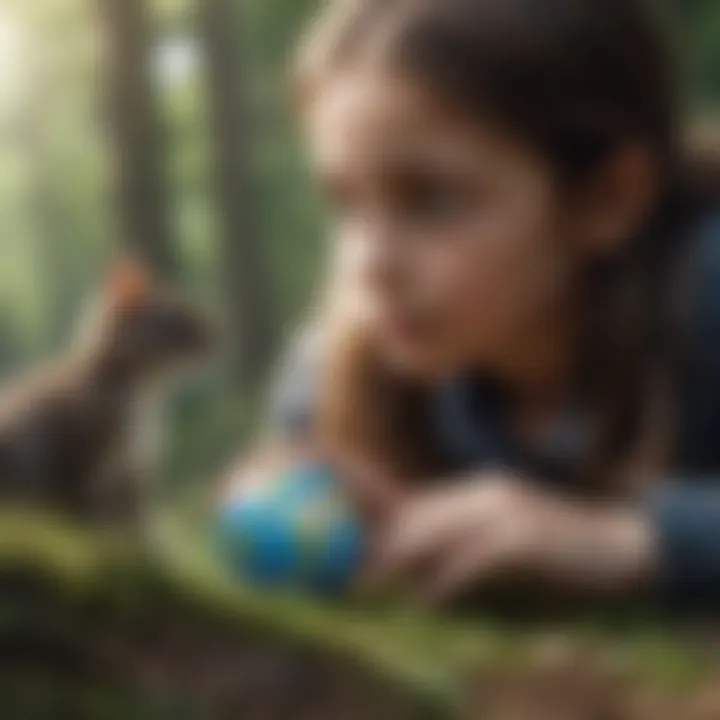A group of young students engaged in an environmental workshop