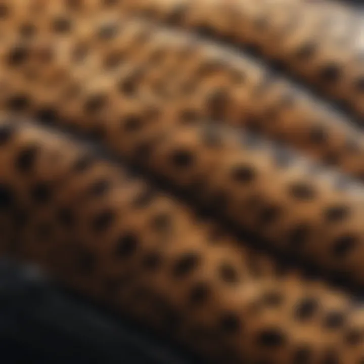 A close-up of a jaguar's distinctive coat patterns