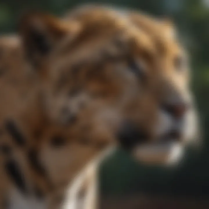 Comparative size chart of jaguars and other big cats