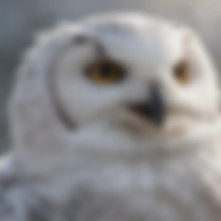 Comparison of snowy owl size with a common bird species, illustrating their dimensions.