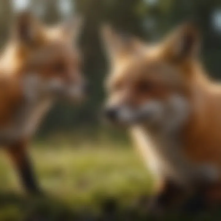 A visual representation of the threats faced by red foxes in their environments.