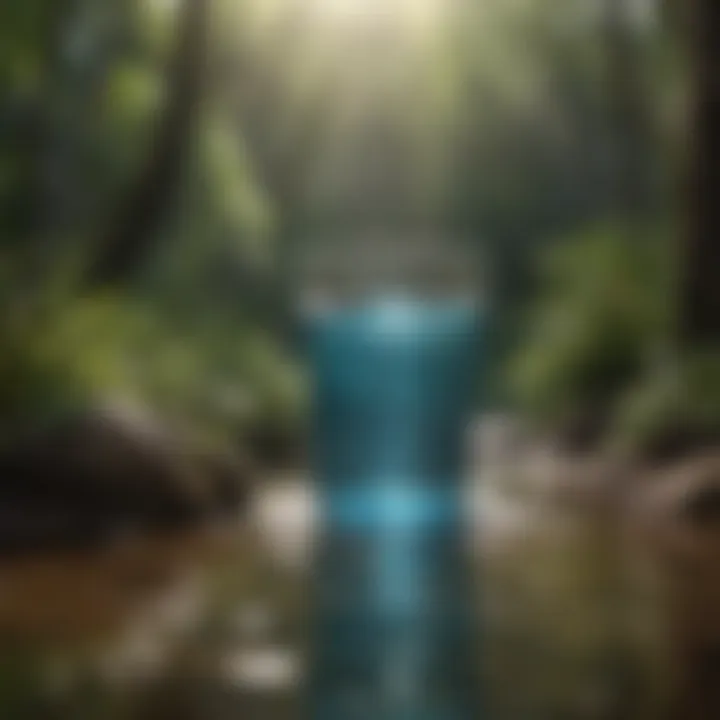 Visual representation of environmental conservation through filtration