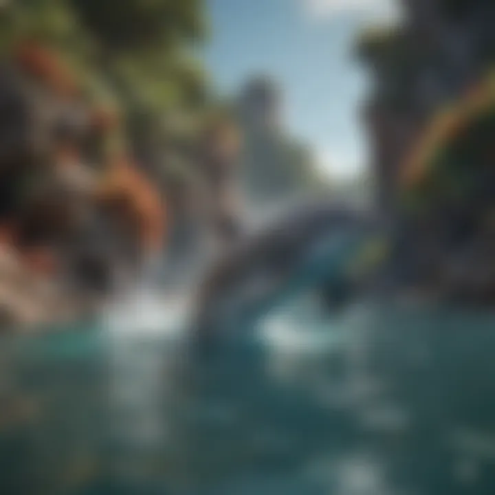 Dolphin Hunting in Coral Reef