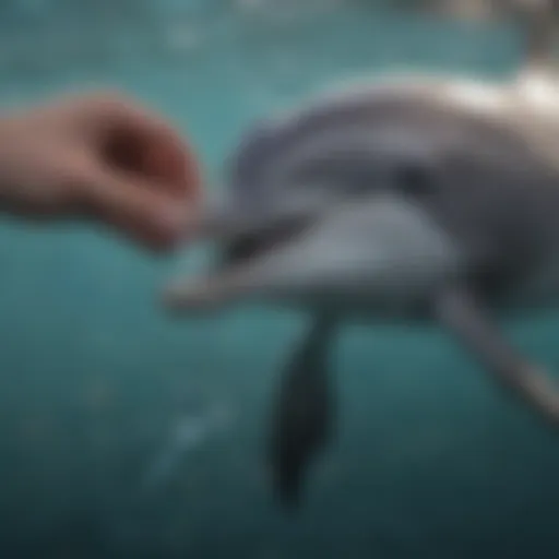 Graceful Dolphin Feeding Technique