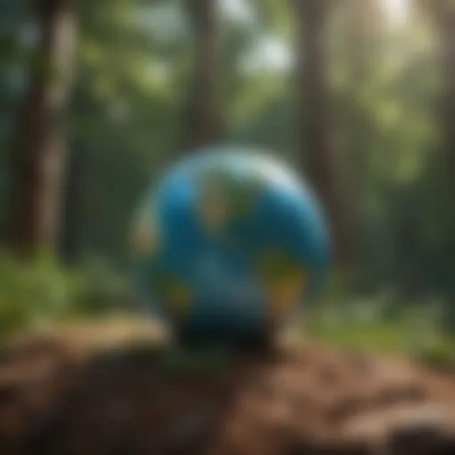 Globe with Greenery - United Nations Earth Day Advocacy