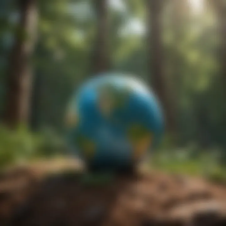 Globe with Greenery - United Nations Earth Day Advocacy