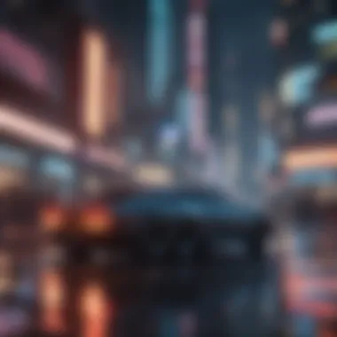 Neon Nexus: City of Tomorrow Futuristic cityscape with neon lights